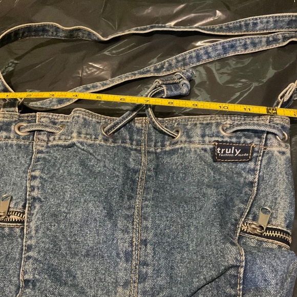 TRULY FASHION  Blue Jean purse ..vintage . - Picture 6 of 9